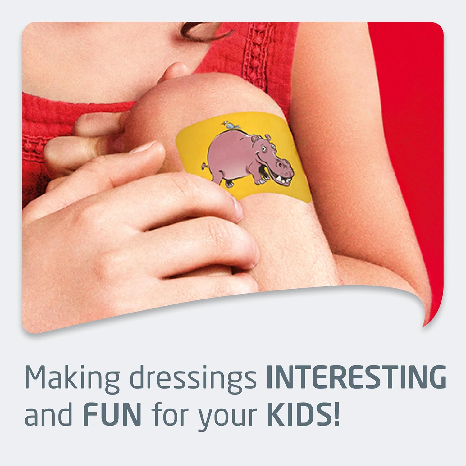 Leukoplast Kids Plasters - Sterile, Soft Absorbant Pads - Waterproof Skin Friendly Low Adhesive - Fun Animal Designs Zebra Monkey Hippo Shark - 12 PCs (x3 Pack) : Amazon.co.uk: Health & Personal Care