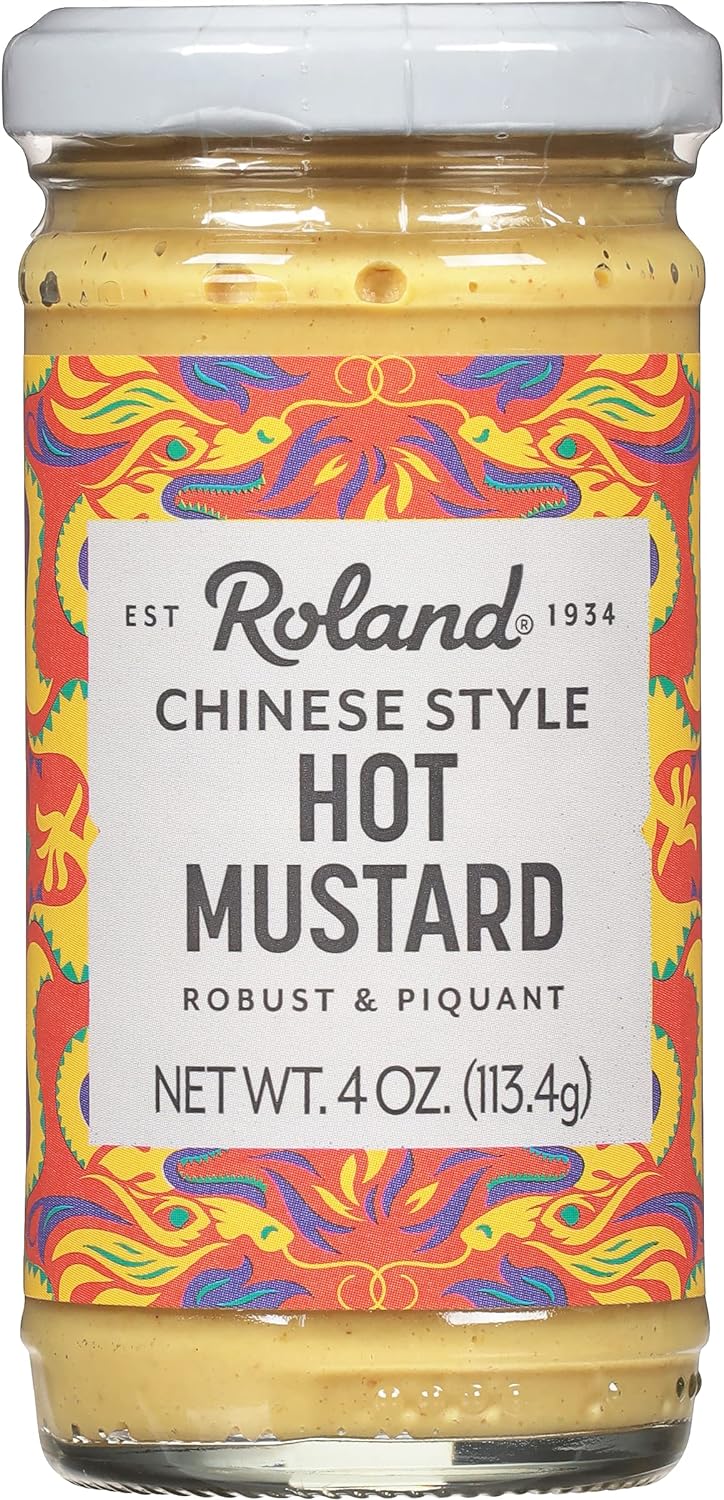 Roland Foods Chinese Hot Mustard, 4 Ounce Jar, Pack of 6