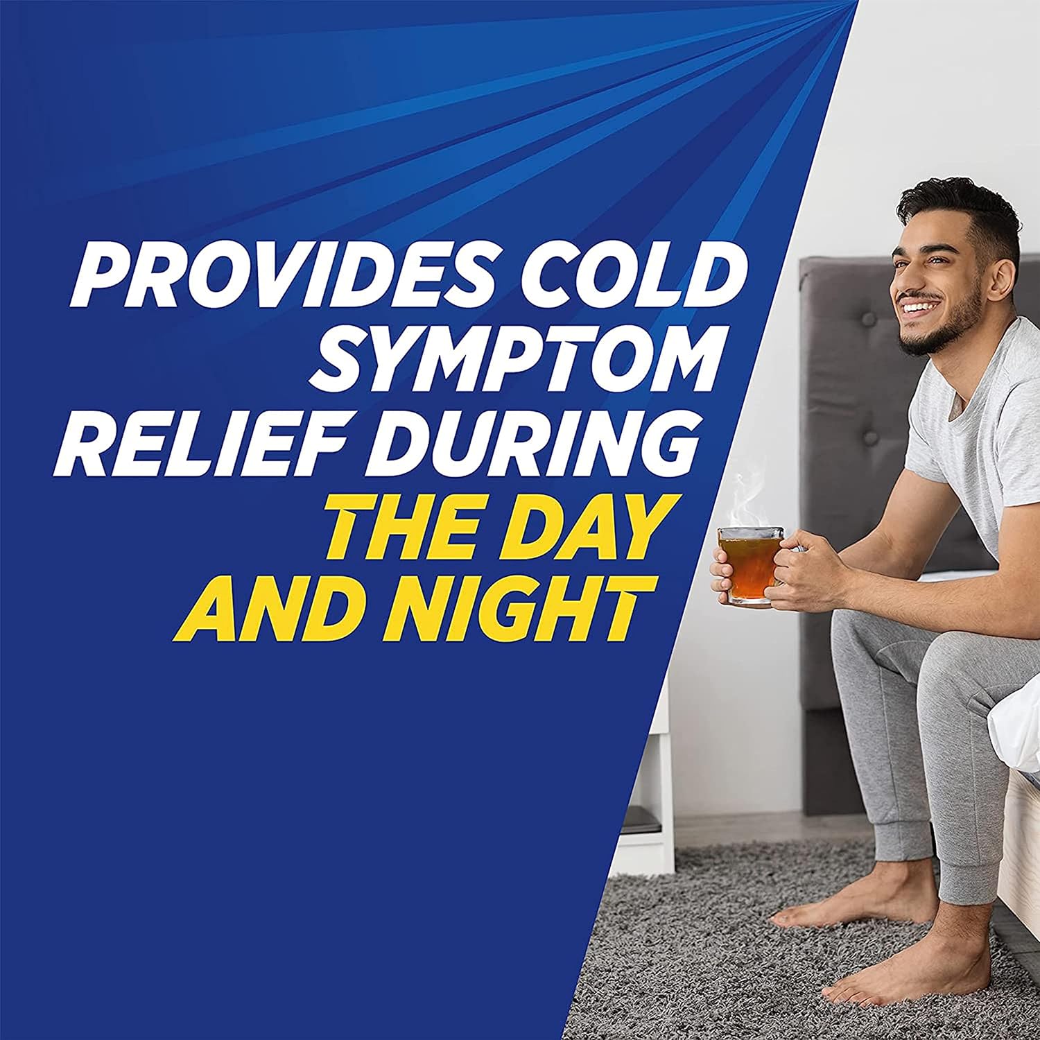 Theraflu Severe Cold Relief Hot Liquid Powder Combo: 12ct Daytime/Nighttime Honey Lemon Flavor + 6ct Daytime Honey Ginger Flavor : Health & Household