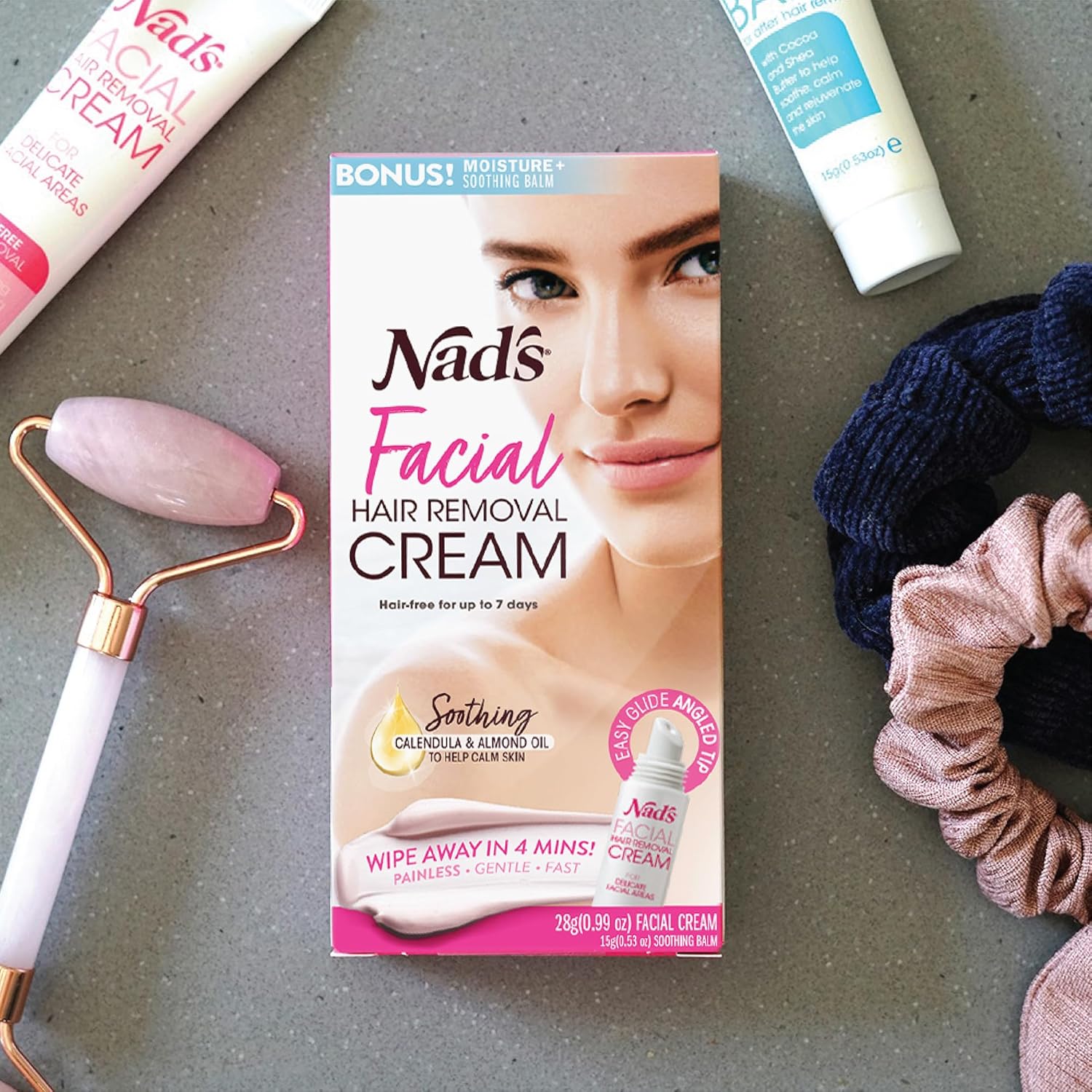 Nad's Facial Hair Removal Cream and Soothing Balm, All Skin Types, Face hair Remover, 28g (packaging may vary) : Amazon.co.uk: Health & Personal Care