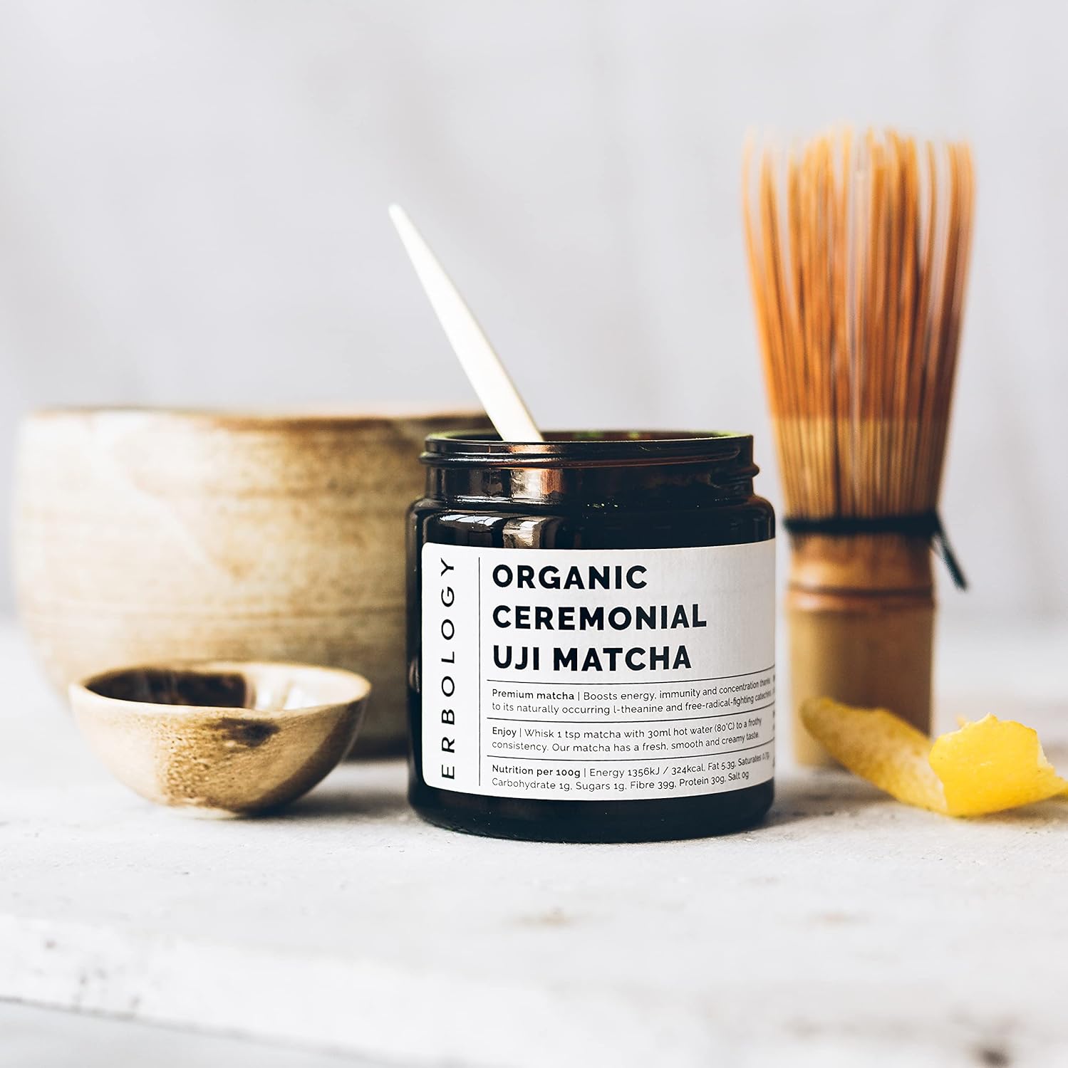 100% Organic Ceremonial Grade Matcha 40g - Tencha Stone-Ground - Straight from Farm in Kyoto, Japan - Energising and Stress-Reducing - Non-GMO - Recyclable Glass Jar : Amazon.co.uk: Grocery