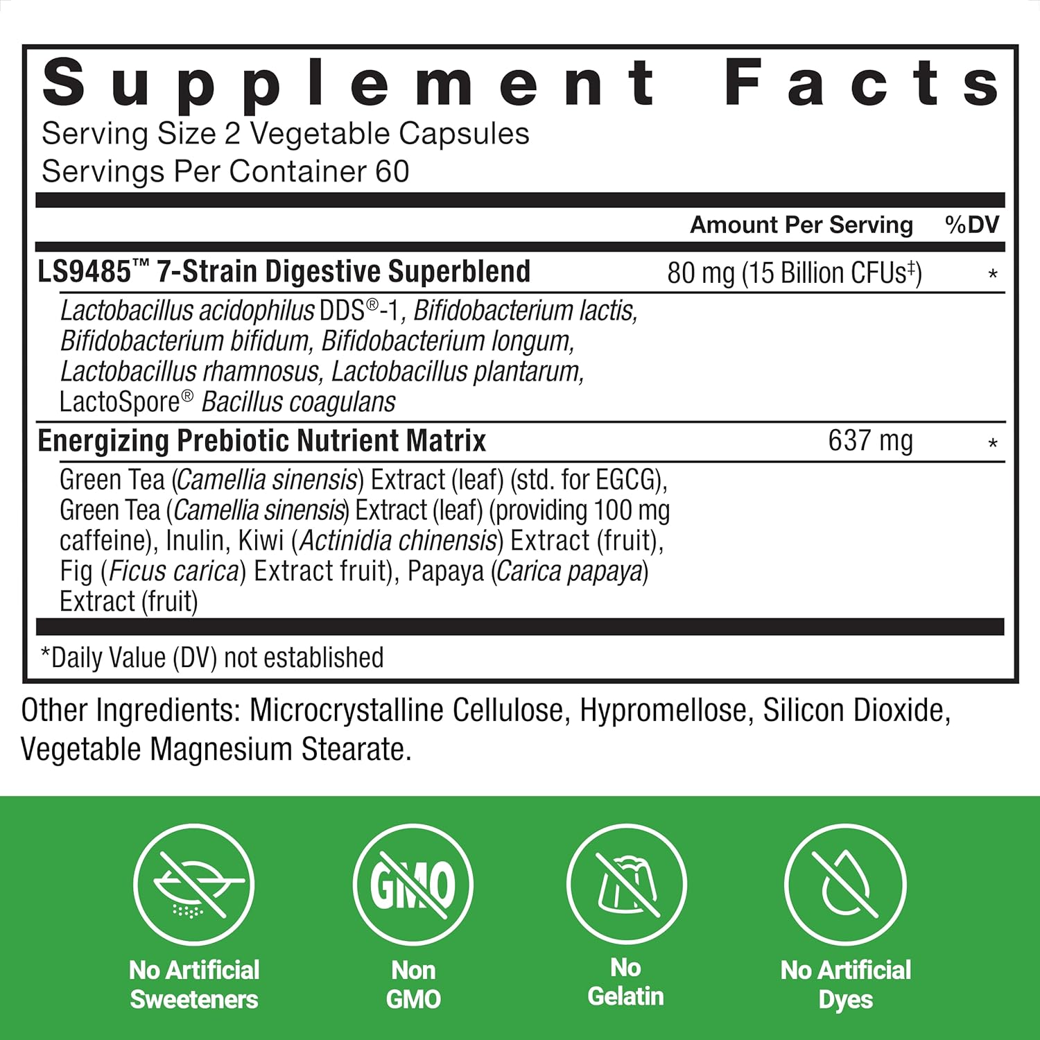 Force Factor Probioslim Extra Strength Probiotics For Women And Men With 30 Billion Cfus Of Probiotics For Digestive Health, Bloating Relief, And Gut Health, With Prebiotic Fiber, 120 Capsules : Health & Household