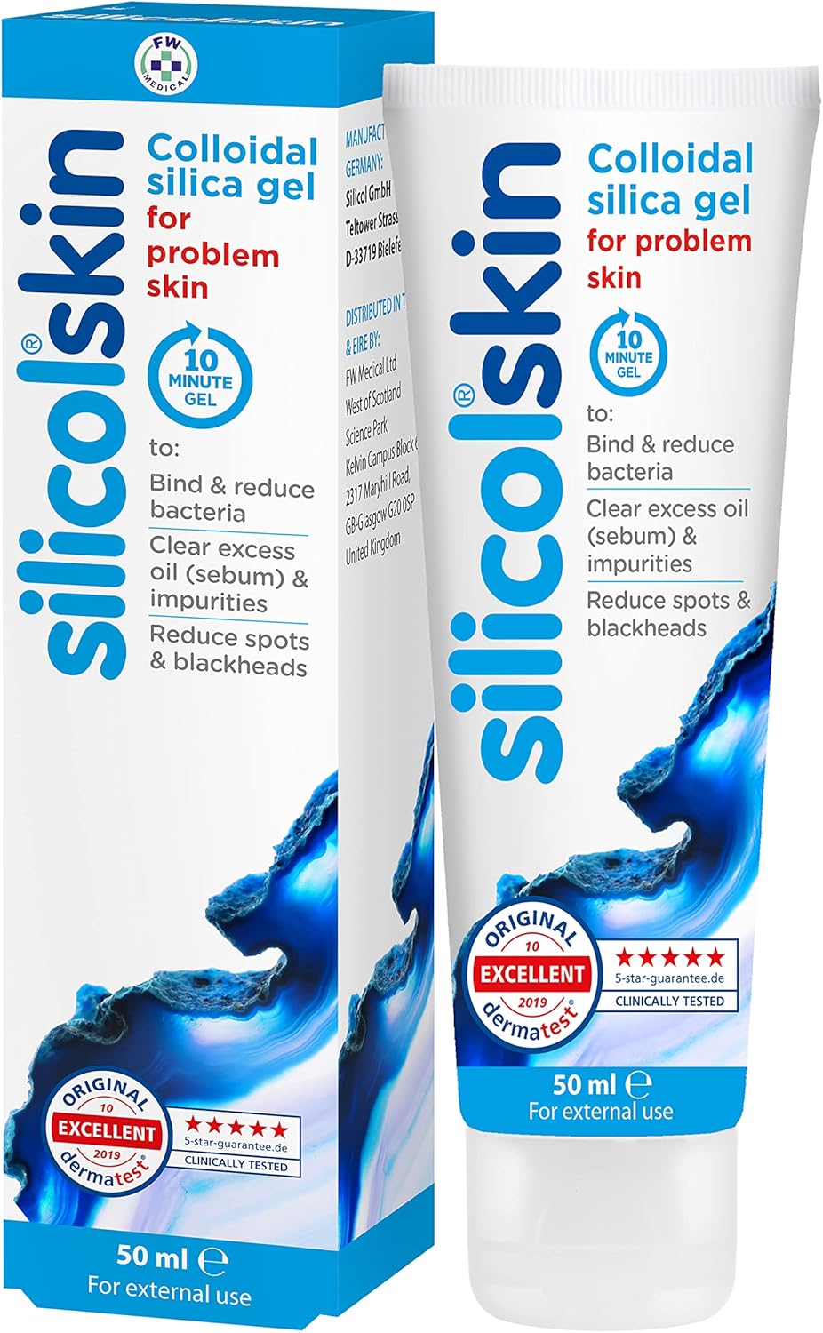 Silicolskin - For Spots, Blackheads, And Oily Skin - A Clinically Tested Solution - 50Ml