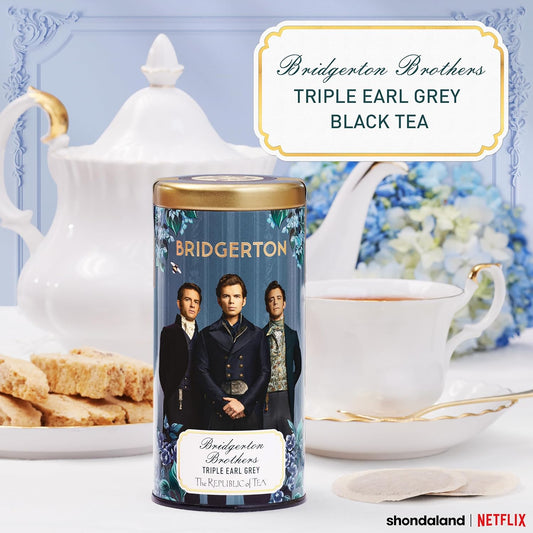 The Republic Of Tea — Bridgerton Brothers Triple Earl Grey Black Tea, 36 Tea Bags