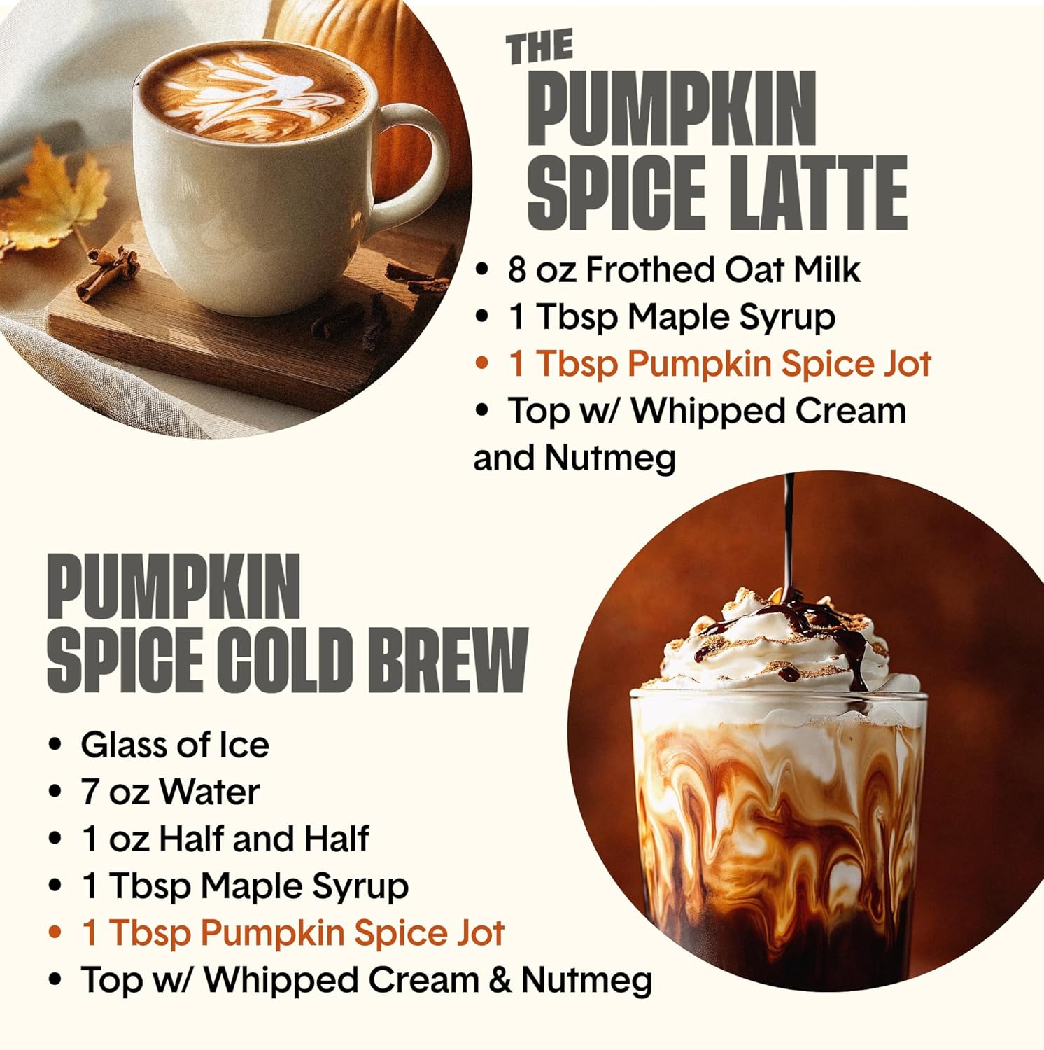 Jot Coffee Concentrate (Pumpkin Spice 1Pk) High Caffeine Pumpkin Spice Coffee, Pumkin Spice Latte, Iced Coffee, Instant Espresso, Makes 14 Cups Instant Pumpkin Coffee Cold Brew Concentrate Liquid