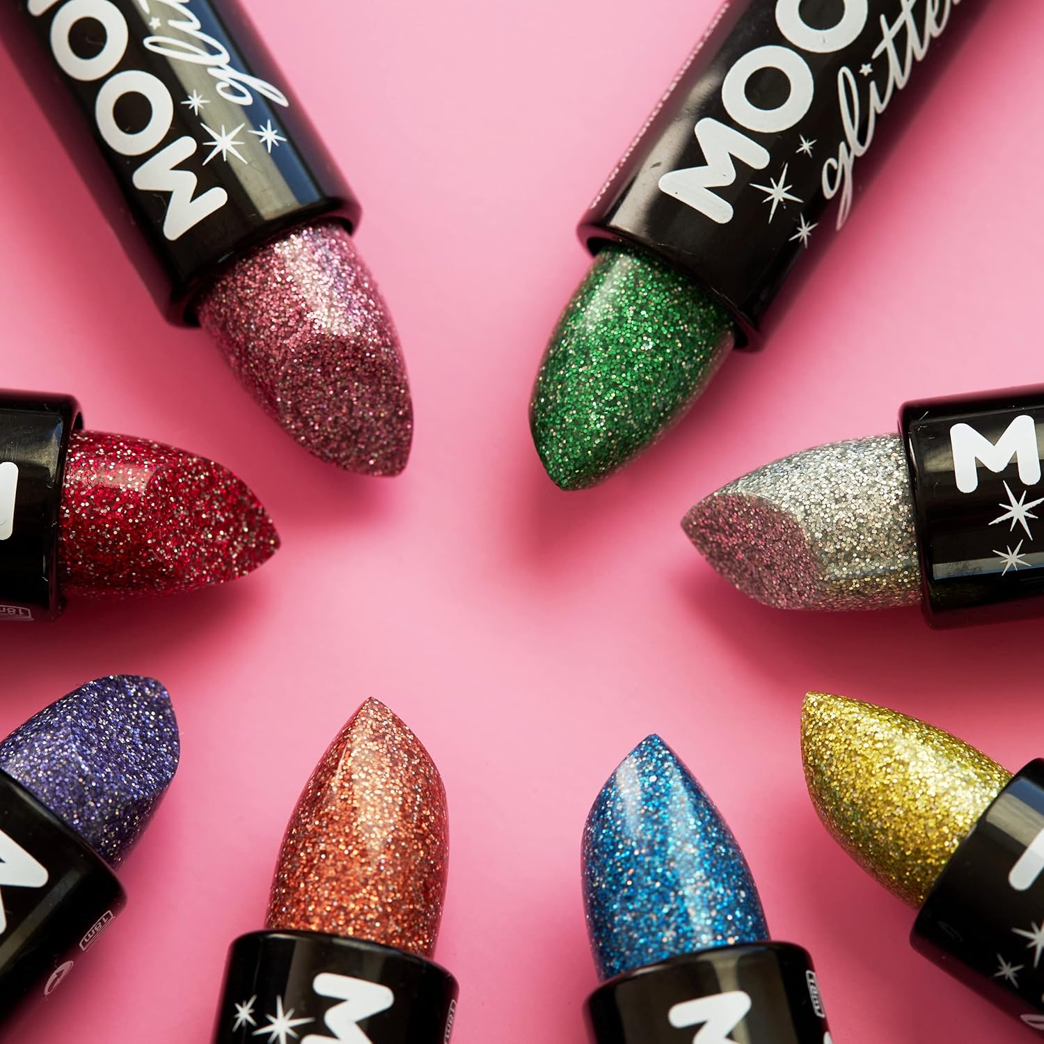 Holographic Glitter Lipstick by Moon Glitter - Green : Amazon.co.uk: Beauty