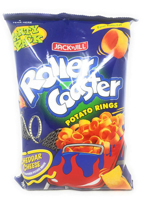 Jack 'N Jill Party Pack (Roller Coaster Potato Rings, Chiz Curls Chips, Piattos Cheese Potato Chips And Pic-A Cheddar Chips)
