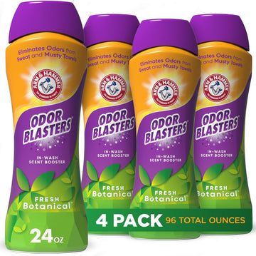 Arm & Hammer Odor Blasters In-Wash Scent Booster - Fresh Botanical 24Oz (Pack Of 4)