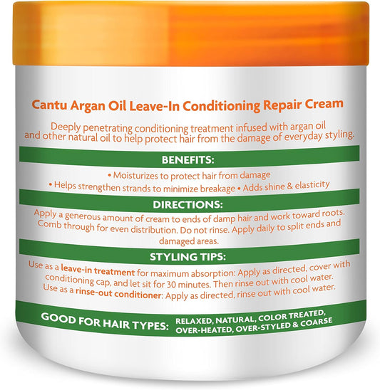 Cantu Argan Oil Leave-In Conditioning Repair Cream 453G