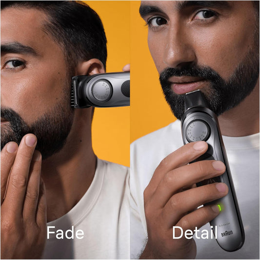Braun Beard Trimmer Series 7 Bt7420, Electric Trimmer For Men, Incl. Sharpest Problade, 40 Length Settings, Barber Tools, Charging Stand, Travel Case, Stencil, Rechargeable & Waterproof