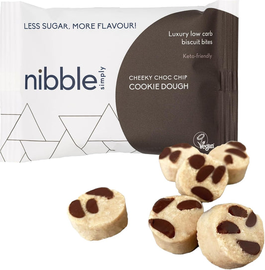 Nibble Simply Multipack - 4 Of Each Flavour - Low Carb, Lower Sugar, Keto, Vegan (12 X 36G Packs)