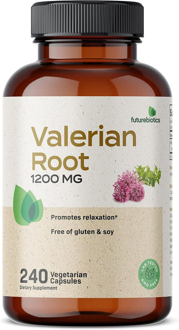 Futurebiotics Valerian Root 1200 MG Promotes Relaxation Non-GMO, 240 Vegetarian Capsules