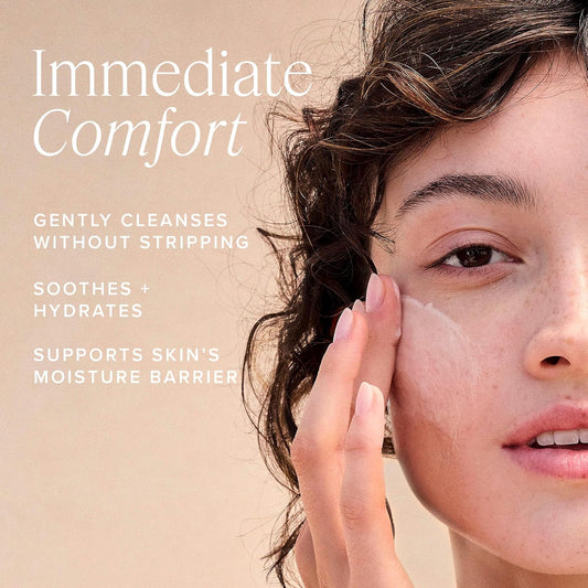 Farmacy Gentle Creamy Face Cleanser - Hydrating Facial Cleanser To Nourish + Help Remove Makeup + Impurities - Enriched With Aloe + Moringa Oil To Soothe, Purify + Refresh Skin (5 Fl Oz)
