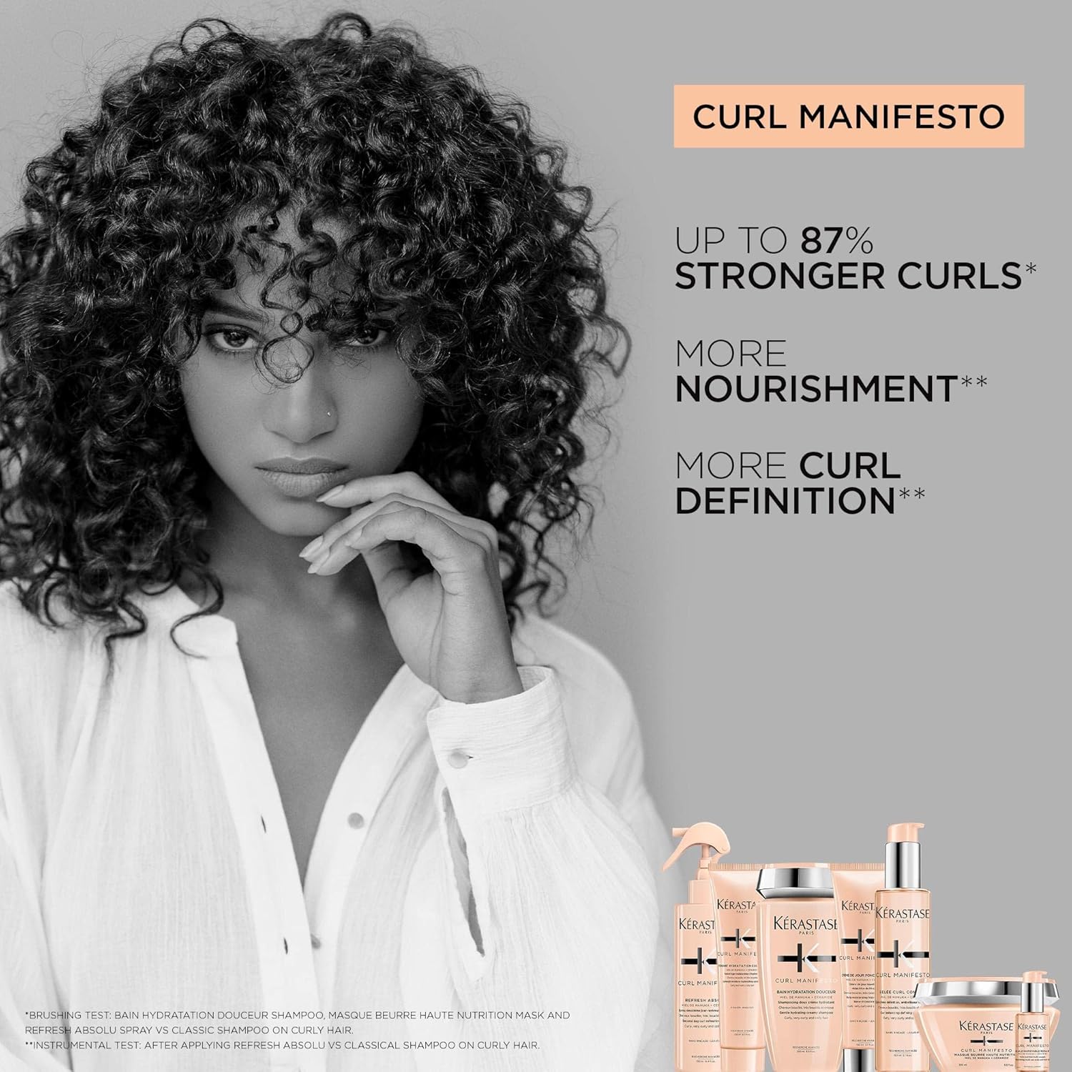 Kerastase Duo Curl Manifesto Bain Hydratation Shampoo 250Ml & Curl Manifesto Fondant Hydratation Con
