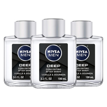 Nivea Men Deep Comfort Post Shave Lotion - Soothe Shave Irritation - 3.3 Fl. Oz. Bottle (Pack Of 3)