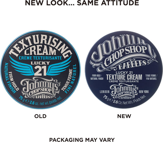 Johnny'S Chop Shop - Lucky 21 Texturising Cream, Firm Hold Hair Styler (75G)