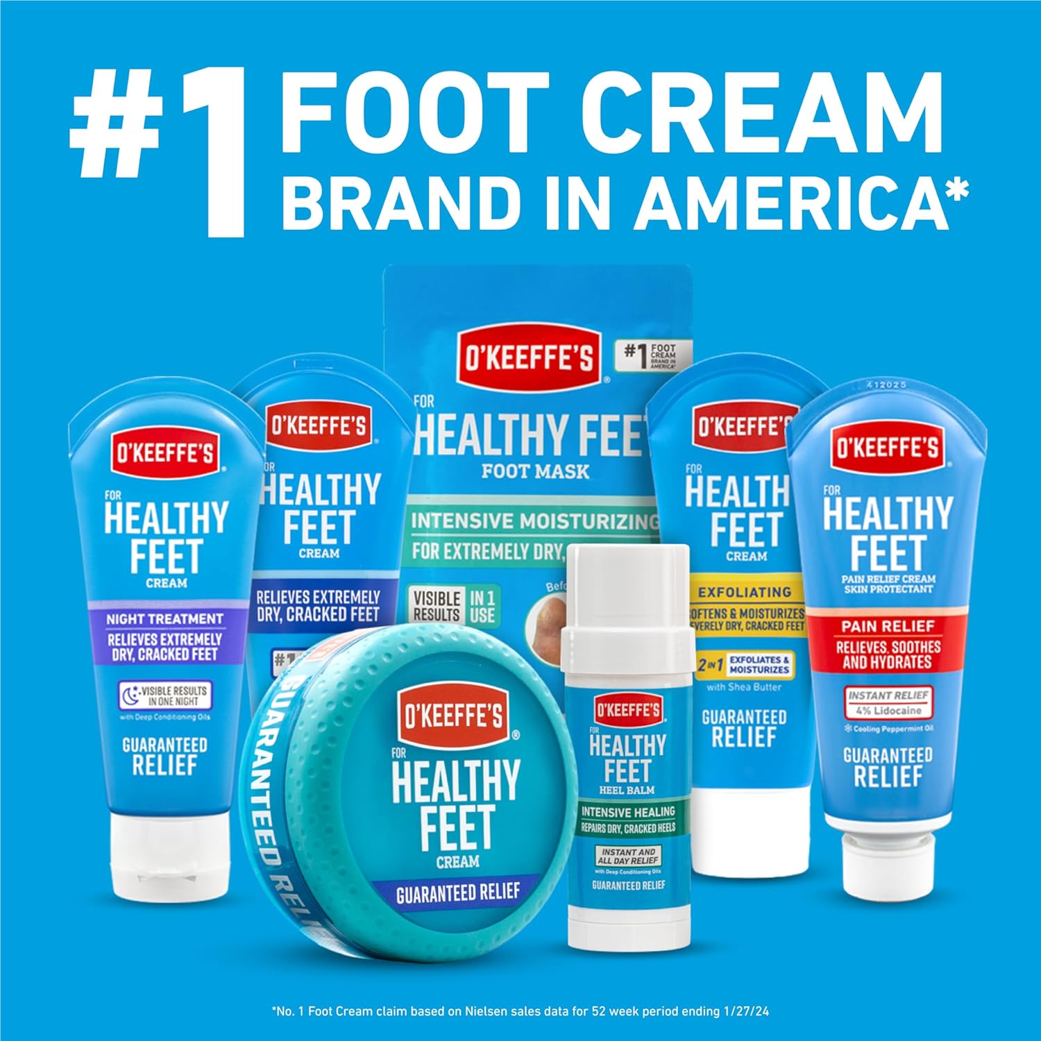 O'Keeffe's for Healthy Feet Intensive Healing Balm, Guaranteed Relief for Extremely Dry, Cracked Feet, Heel Balm that Instantly Fills Dry, Cracked Heels, 2.2oz Balm Stick, (Pack of 1) : Beauty & Personal Care