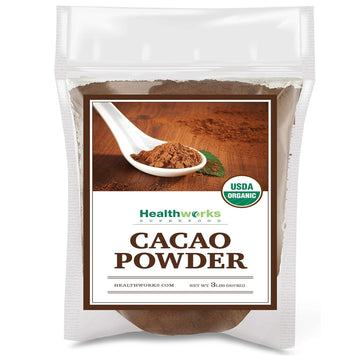 Healthworks Cacao Powder (48 Ounces / 3 Pounds) | Cocoa Chocolate Substitute | Certified Organic | Sugar-Free, Keto, Vegan & Non-GMO | Peruvian Bean/Nut Origin | Antioxidant Superfood