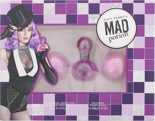 Katy Perry Mad Potion Eau De Parfum 30Ml & 2 X 100G Bath Bomb Gift Set