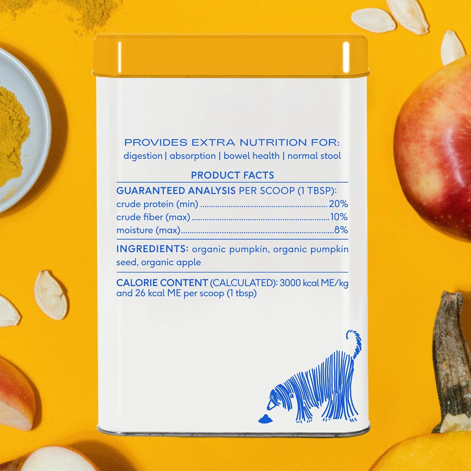 Native Pet Organic Pumpkin for Dogs (8 oz) - All-Natural, Organic Fiber for Dogs - Mix with Water to Create Delicious Pumpkin Puree - Prevent Waste with a Canned Pumpkin Alternative! (8 oz): Pet Supplies: Amazon.com