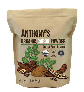 Anthony'S Organic Carob Powder, 1 Lb, Gluten Free, Non Gmo, Cocoa Powder Alternative, Unsweetened