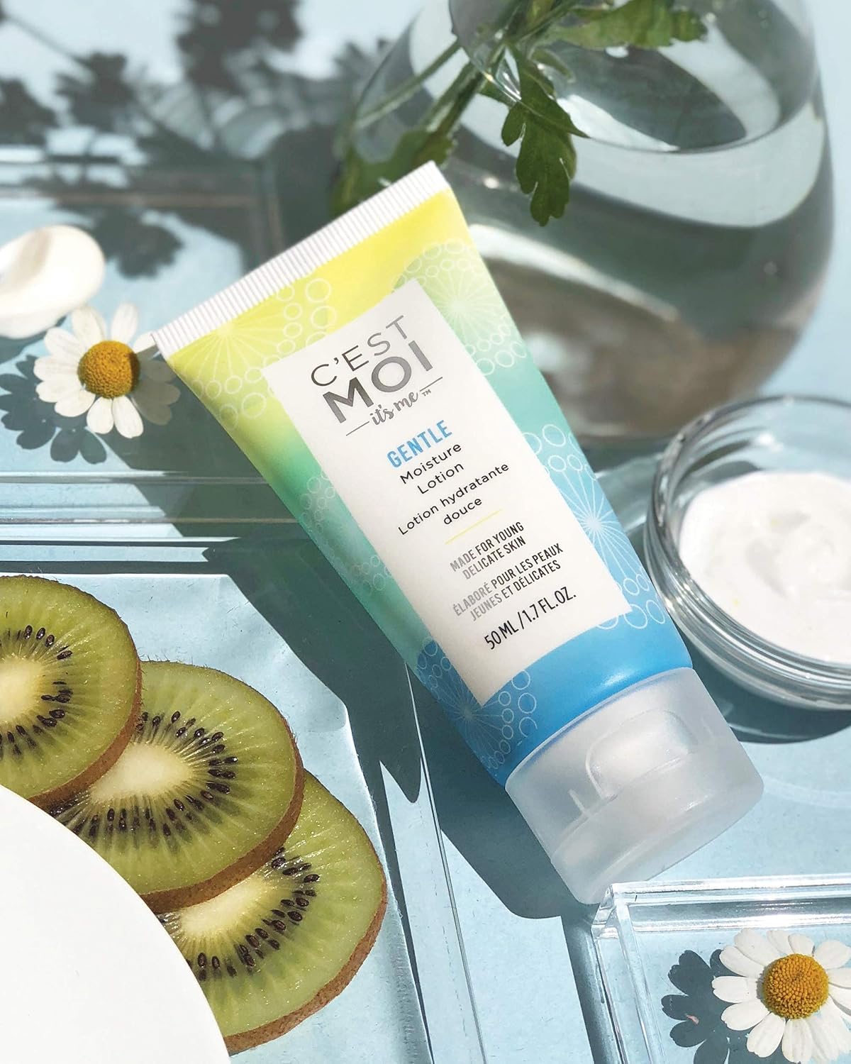 C'Est Moi Gentle Moisture Lotion | Fragrance-Free Lotion Made With Almond Oil, Shea Butter And Organic Extracts, For Face, Neck, & Chest, Soothing, Moisturizer, Hydrating, 1.7 Fl Oz. : Beauty & Personal Care