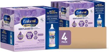 Enfamil NeuroPro Gentlease Baby Formula, Brain Building DHA, HuMO6 Immune Blend, Designed to Reduce Fussiness, Crying, Gas & Spit-up in 24 Hrs, Ready-to-Feed Infant Formula, Liquid, 2 Fl Oz (24 Count)