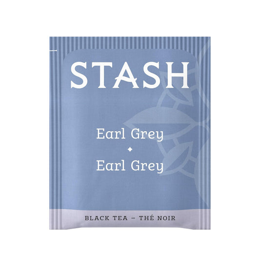 Stash Tea Earl Grey Black Tea - Caffeinated, Non-Gmo Project Verified Premium Tea With No Artificial Ingredients, 20 Count (Pack Of 6) - 120 Bags Total