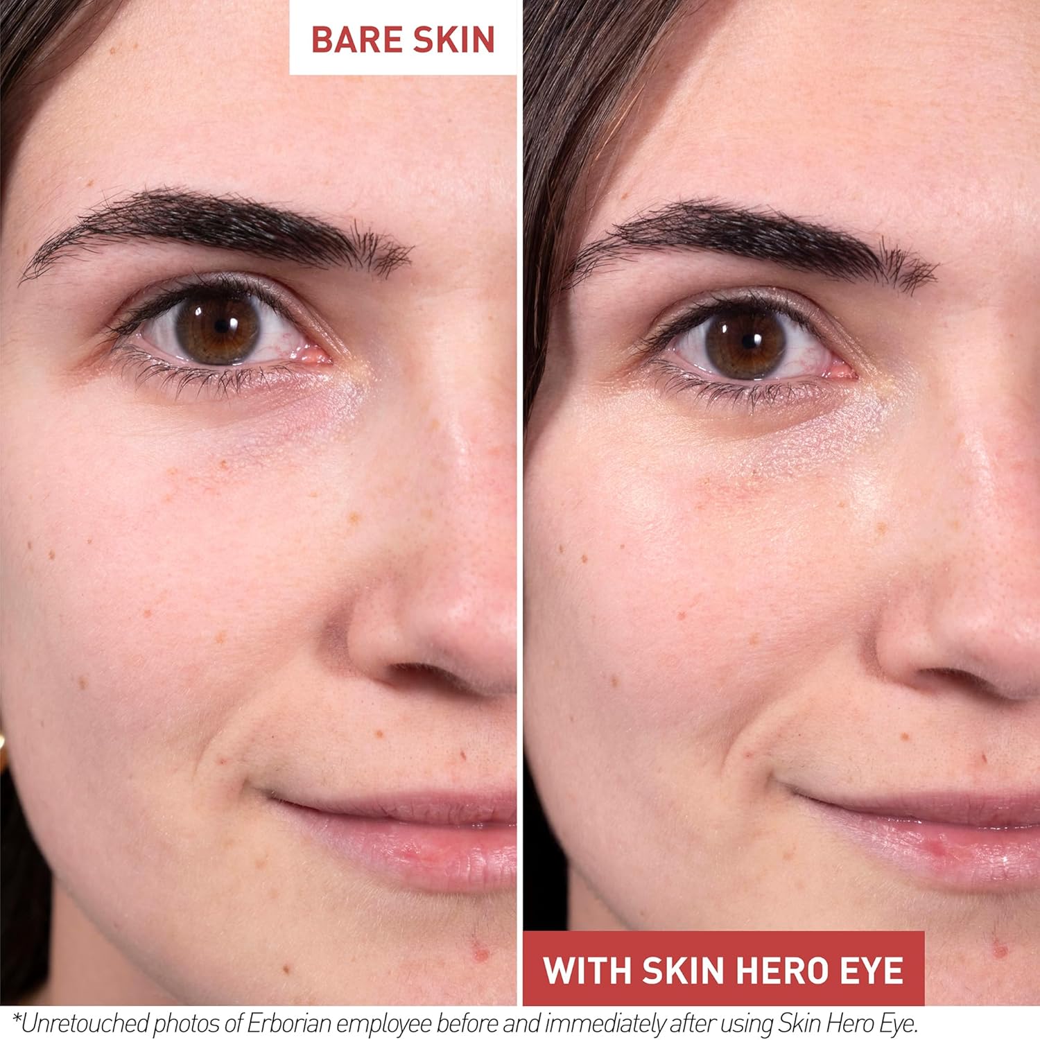 Erborian Skin Hero Eye Cream– Peach Tinted Under Eye Cream Perfector For Dark Circles, Puffiness, Wrinkles & Fine Lines - Hydrating Korean Skin Care With White Ginseng For Smooth, Radiant Skin - 10 Ml : Beauty & Personal Care