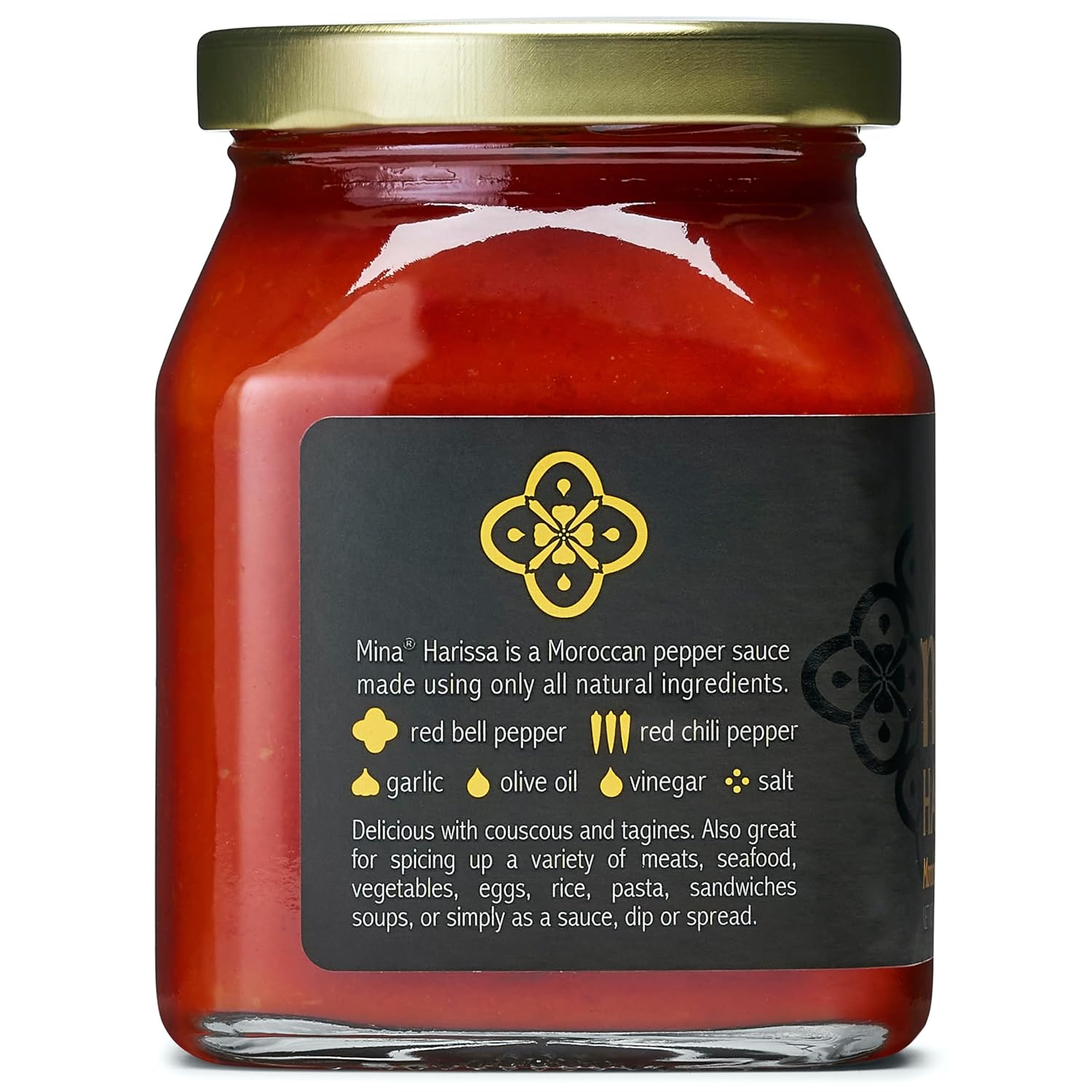Mina Harissa Mild Sauce, Homestyle Moroccan Red Pepper Harissa Paste, 10 Oz - Harissa Sauce With Tangy Twist, Excite Your Senses With Mina Mild Harissa Seasoning : Grocery & Gourmet Food