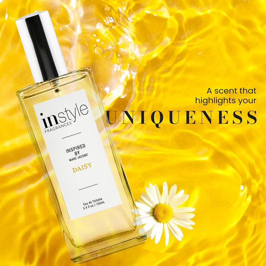 Instyle Fragrances | Inspired By Marc Jacobs' Daisy | Women’S Eau De Toilette | Vegan, Paraben & Phthalate Free | Never Tested On Animals | 3.4 Fl Oz