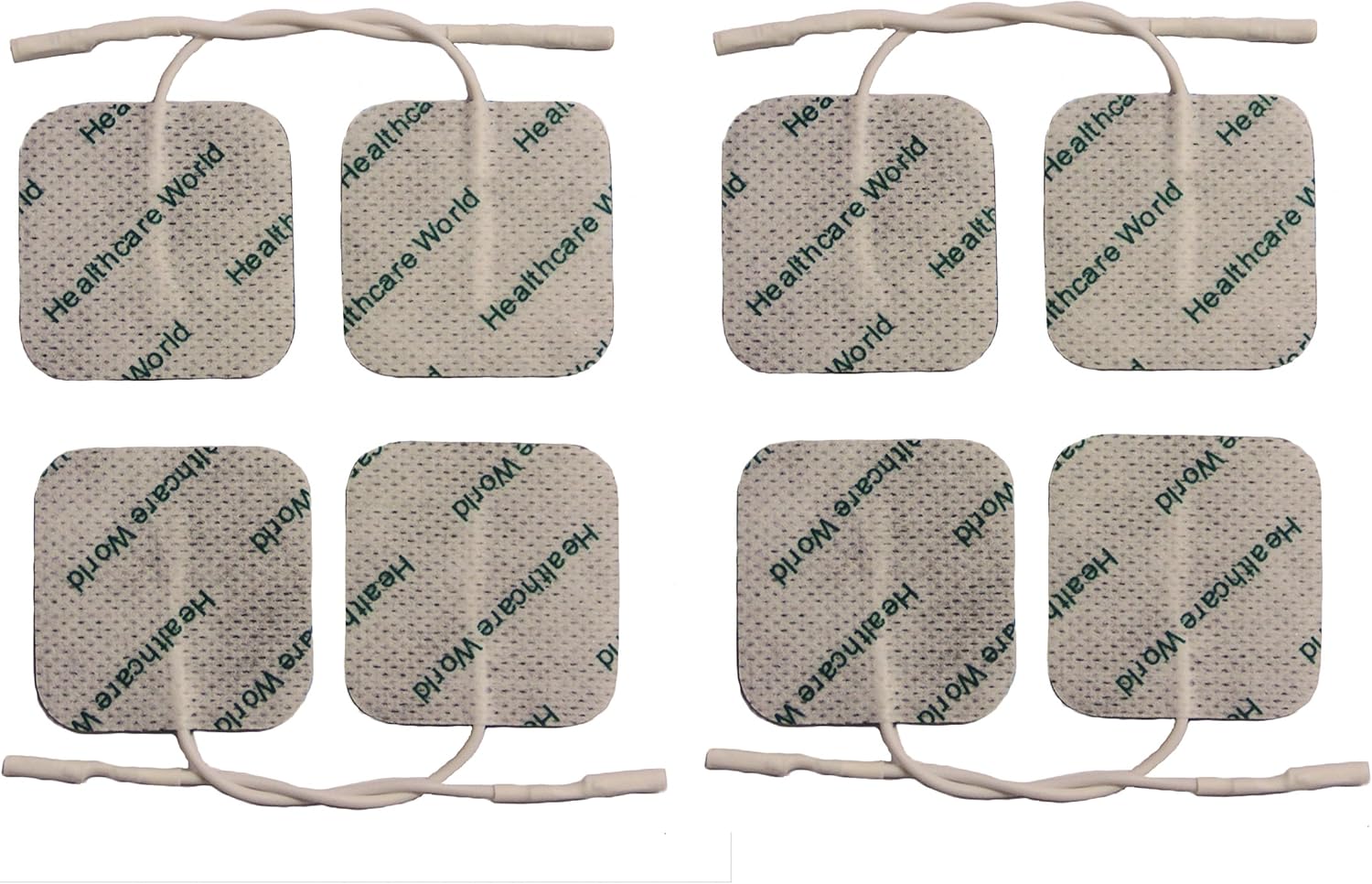 Tens Electrode Pads 4X4Cm Square (8 Pcs) Small Targeted Pain Relief Electrodes For Tpn, Tenscare, Neurotrac, Flexi Machines Good For Knee, Hip, Back, Leg, Muscle And Joint Pain Relief