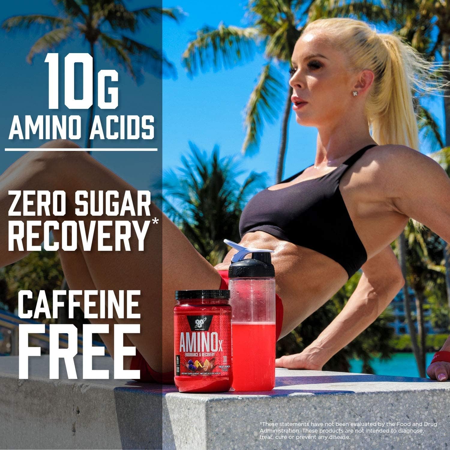 BSN Amino X Muscle Recovery & Endurance Powder with BCAAs, Intra Worko
