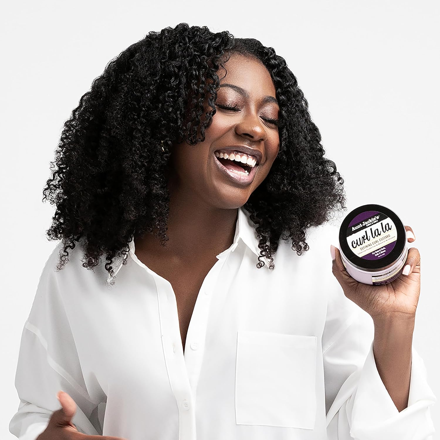 Aunt Jackie'S Curl La La, Lightweight Curl Defining Custard, Enriched With Shea Butter & Olive Oil, Basic, 15 Ounce : Beauty & Personal Care