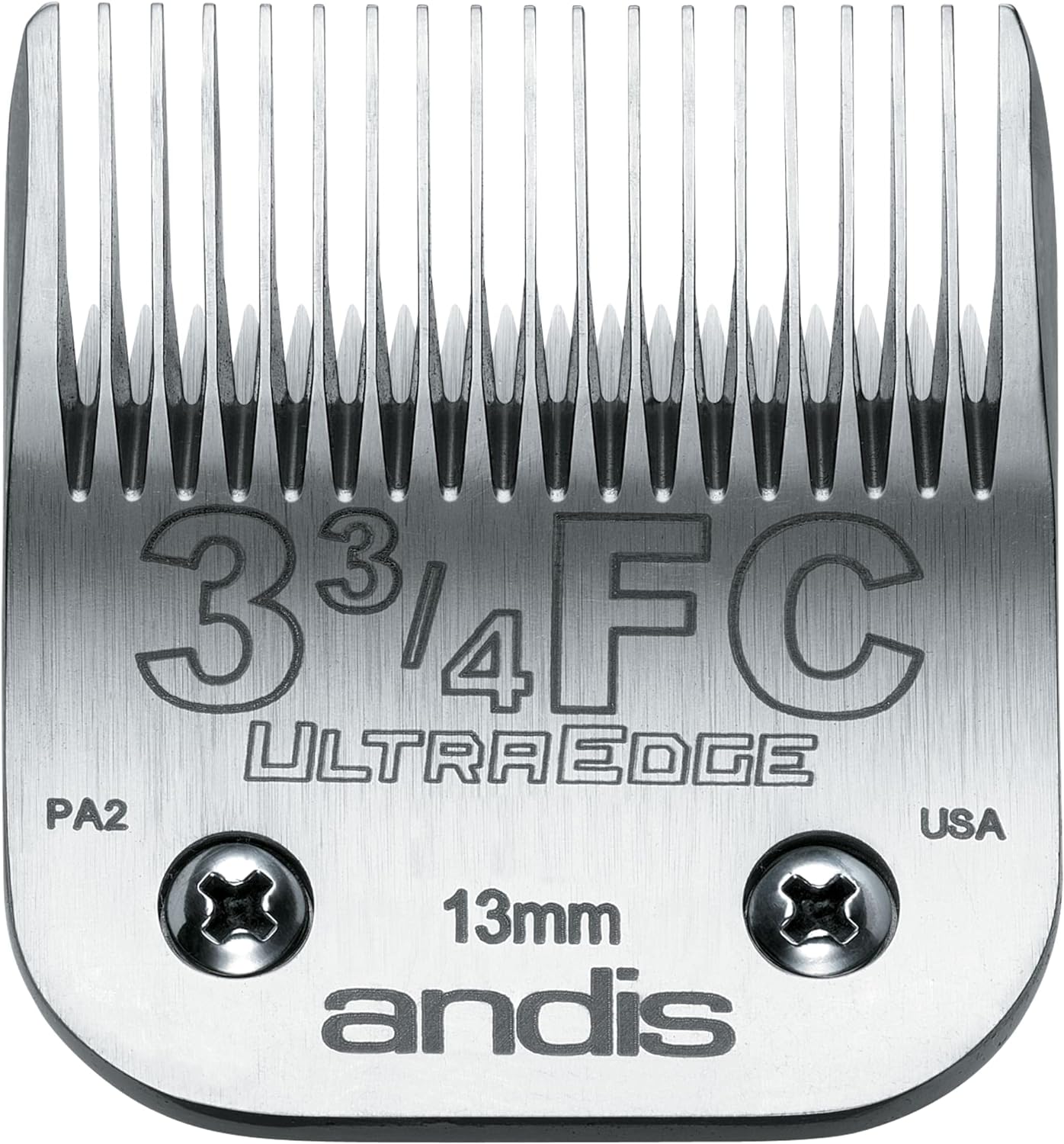 Hair Clipper And Trimmer Accessories : Andis Carbon-Infused Steel UltraEdge Dog Clipper Blade, Size-3-3/4 FC, 1/2-Inch Cut Length (64135)