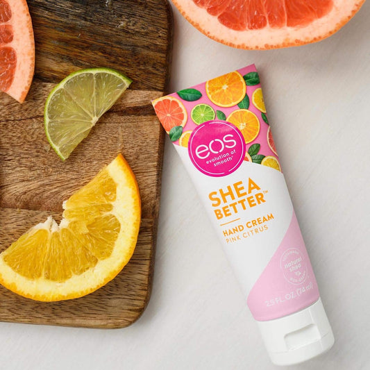 Eos Hand Cream - Pink Citrus | Natural Shea Butter Hand Lotion And Skin Care | 24 Hour Hydration With Oil | 2.5 Oz,2040872