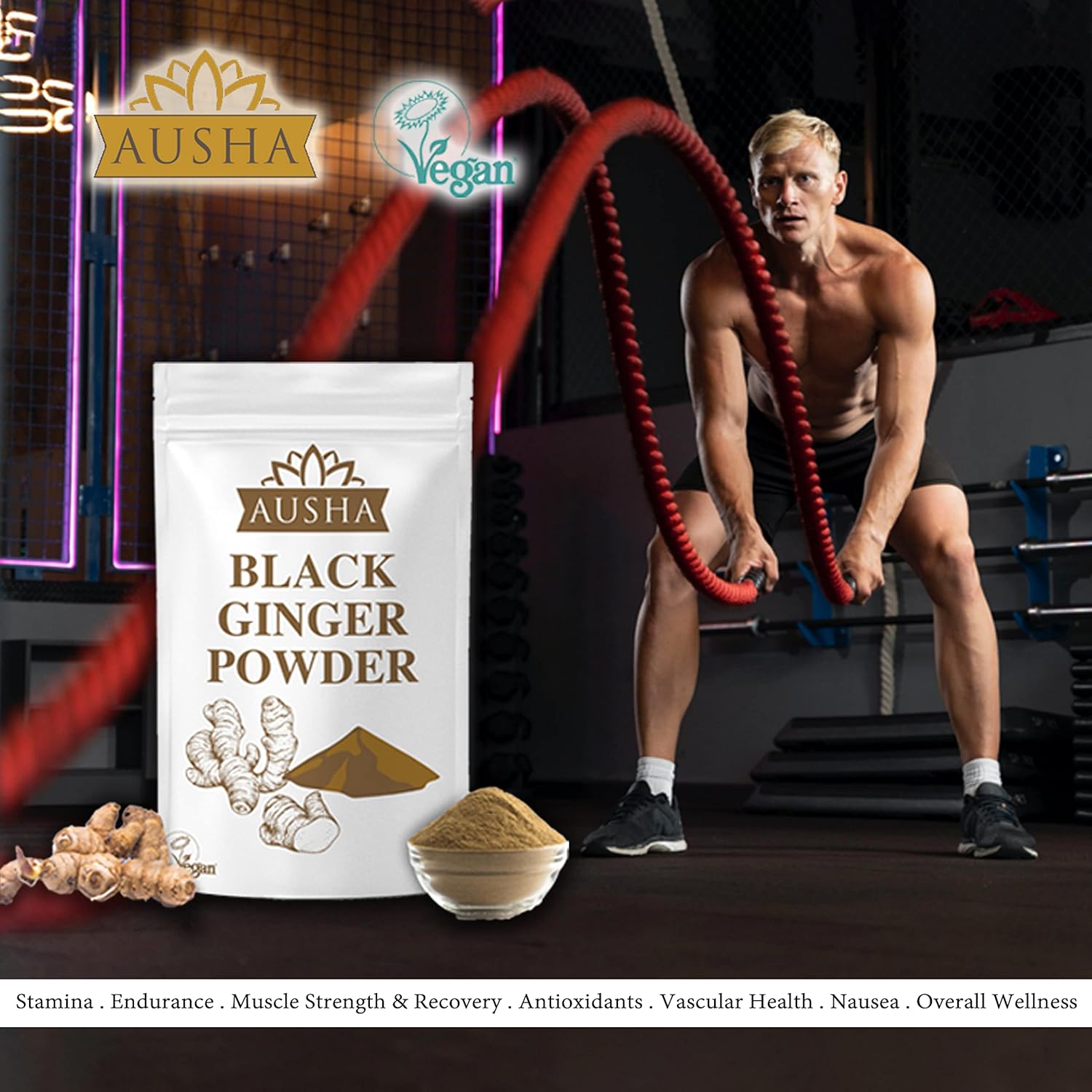 Black Ginger Powder 100g High Strength | Kaempferia Perviflora - No Colourings or Additives added : Amazon.co.uk: Grocery