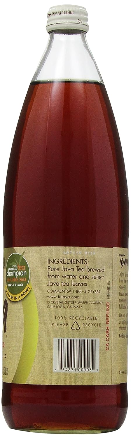 Tejava, Tea Black Unsweetened, 33.8 Fl Oz (Pack Of 2)