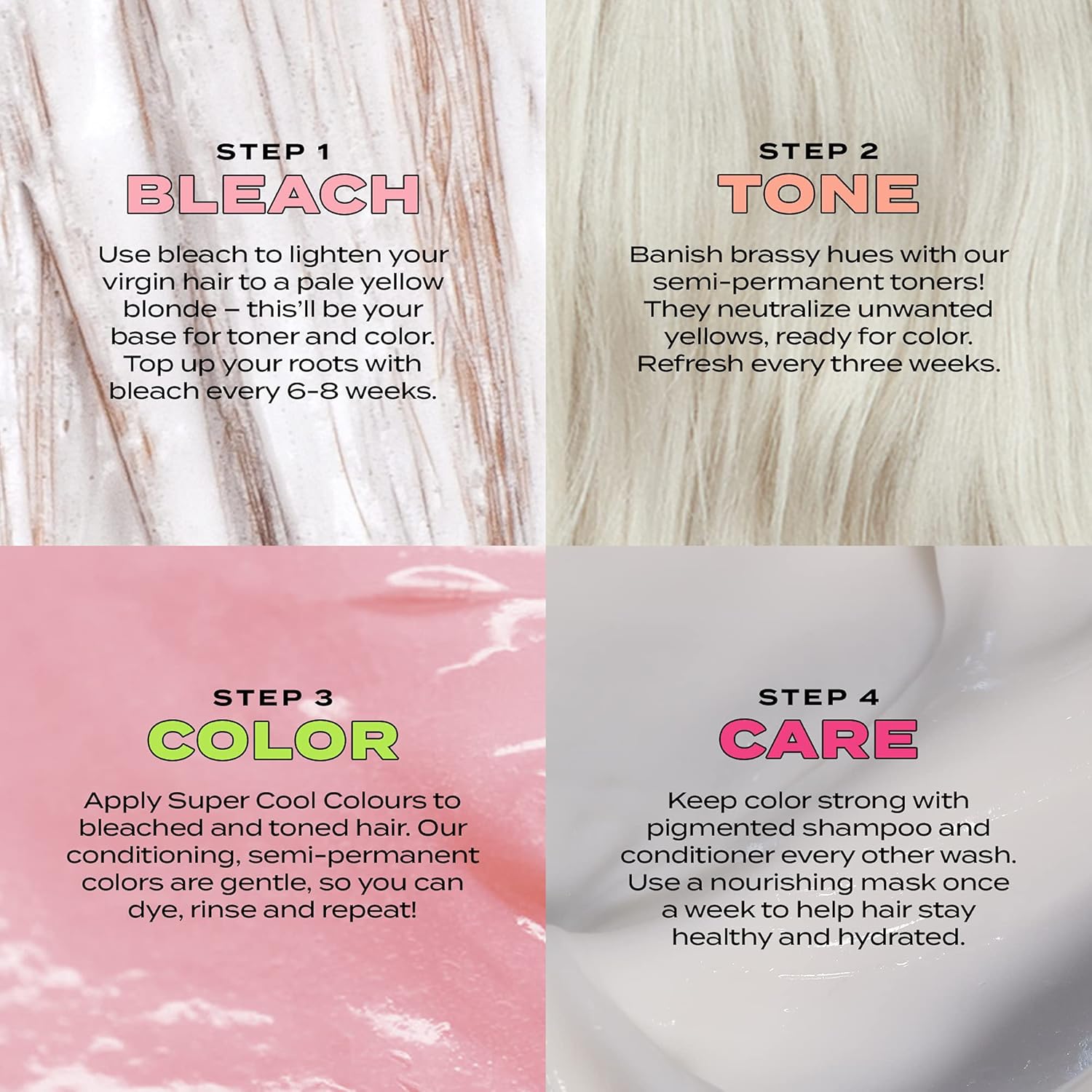 Bleach London Silver Shampoo - Vegan & PETA-Approved Purple Toning Formula, Neualises Yellow Tones - Paraben & Silicone Free - (250 ml) : Amazon.co.uk: Beauty