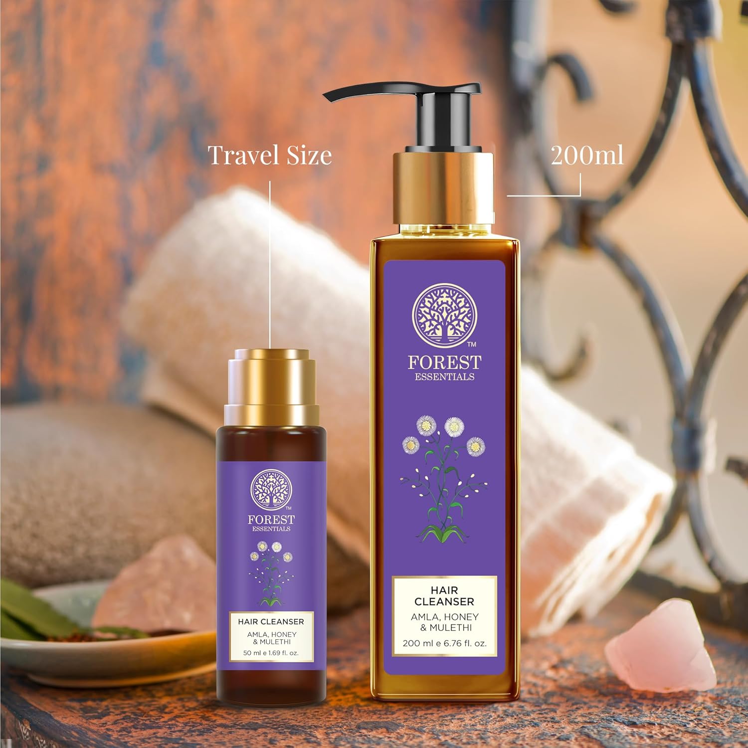 Forest Essentials Hair Cleanser, Amla, Honey And Mulethi, 200Ml : Beauty & Personal Care
