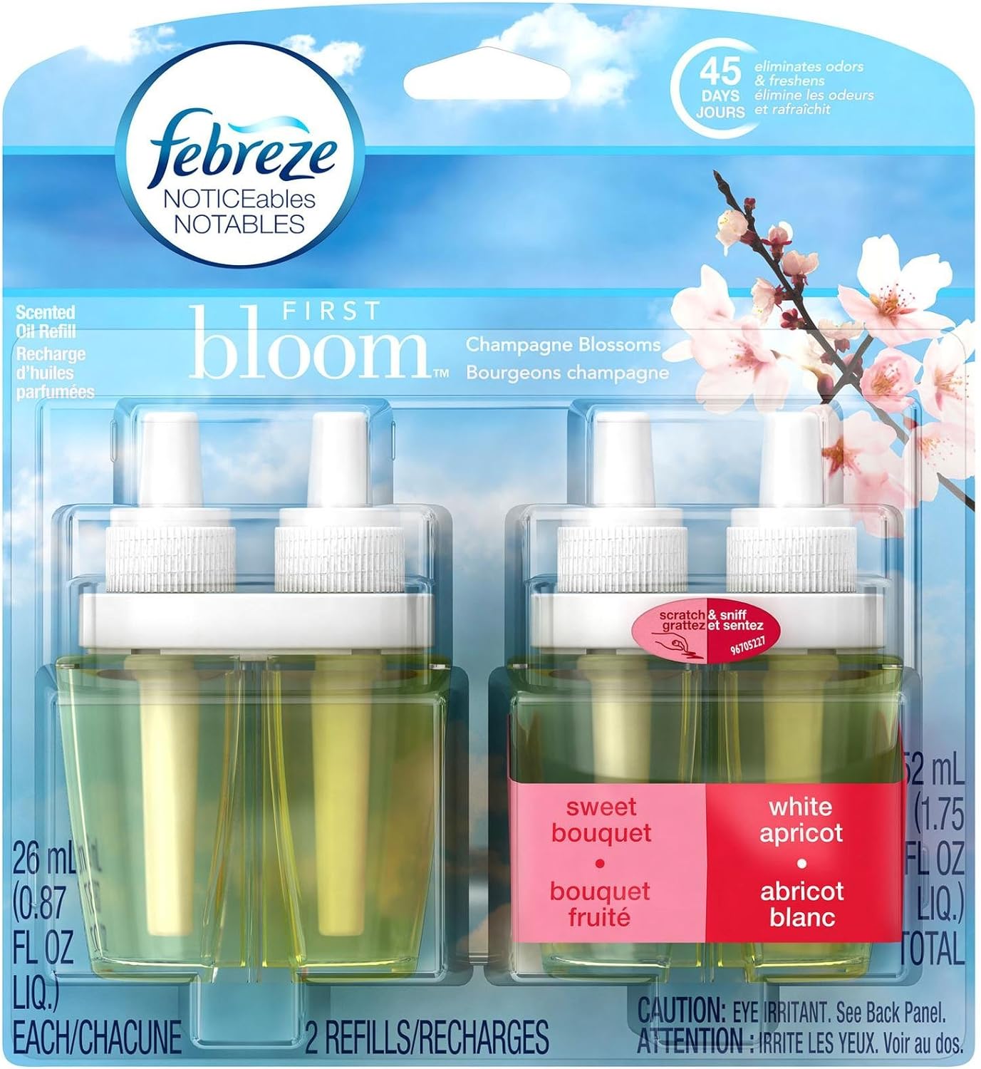 Febreze NOTICEables First Bloom Dual Oil Refills Air Freshener (2 Count, 1.75 oz)