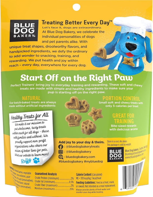 Blue Dog Bakery Natural Dog Treats, Perfect Trainers, Low Calorie Dog Training Treats, Chicken & Cheese Flavor, 6oz, 1 Count