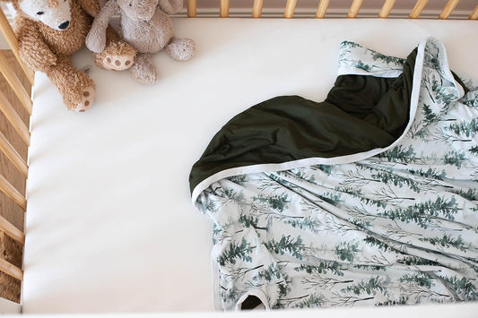 Pobi Baby Soft Neutral Blanket - Premium Cotton Toddler Quilt, Ideal For Boys & Girls - Warm, Soft Blankets (Magical Woods)