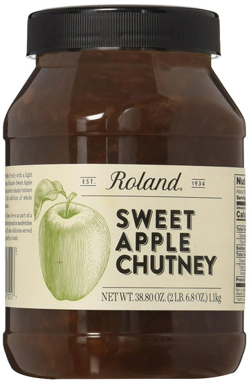 Roland Foods Sweet Apple Chutney, Specialty Imported Food, 38.8-Ounce Jug