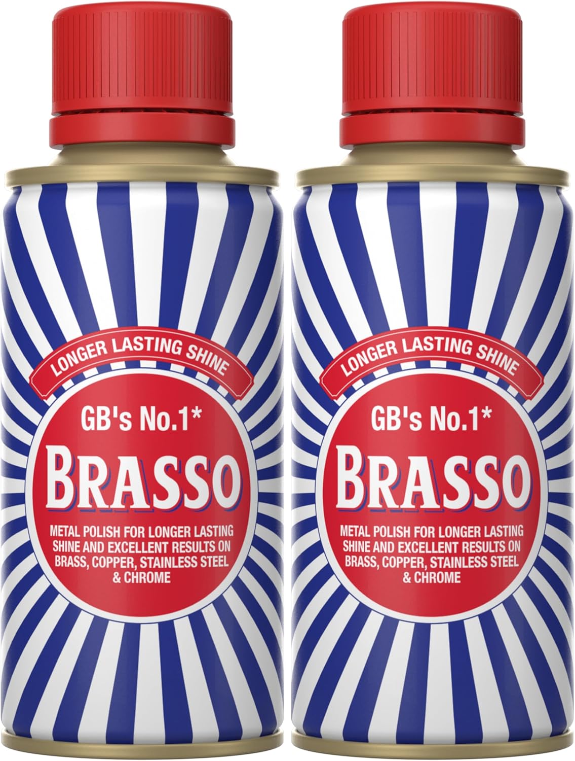 Brasso Metal Polish (Pack Of 2)- Long-Lasting Shine For Brass, Copper, Stainless Steel, And Chrome (75 Ml Each)