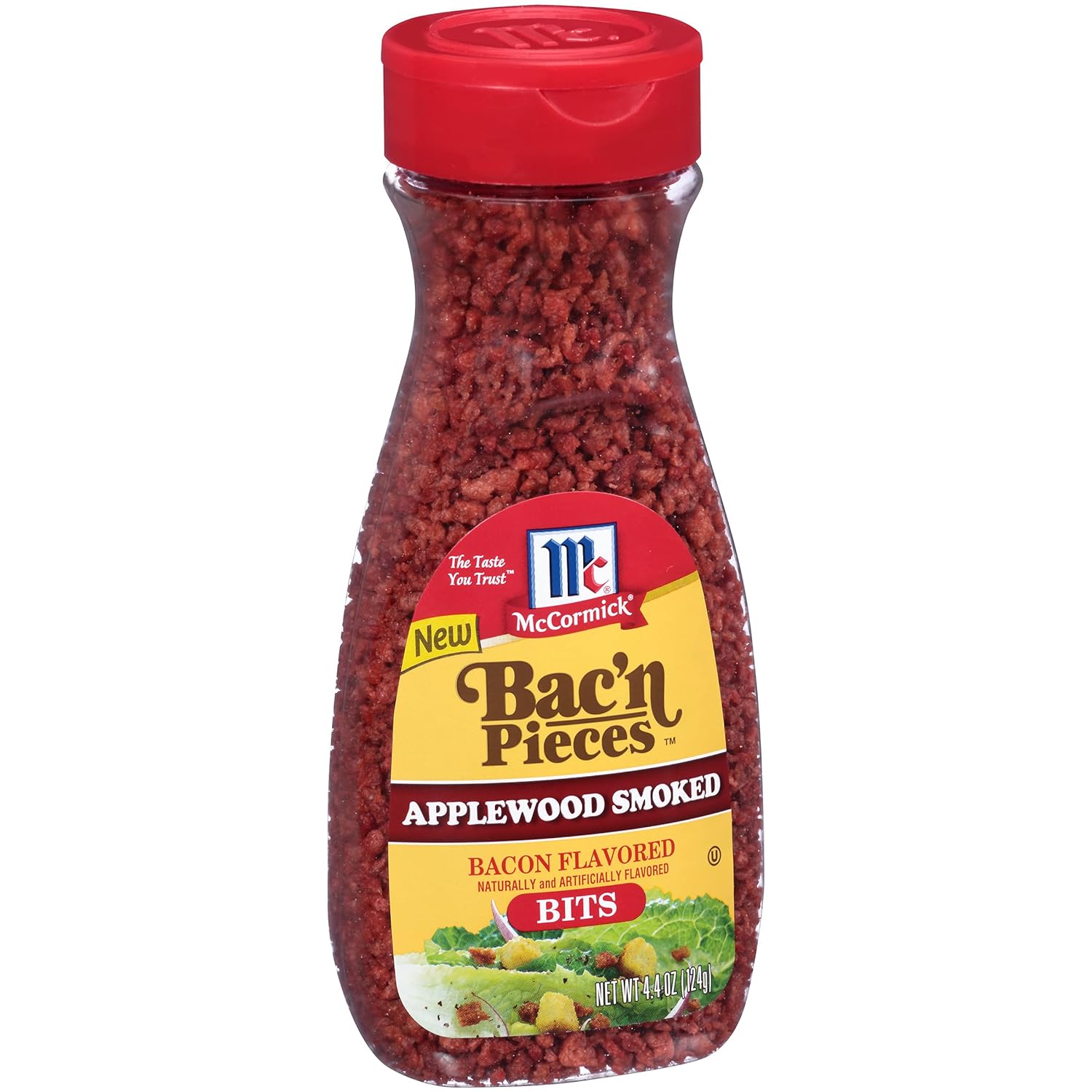 McCormick Bac'n Pieces Applewood Smoked Bacon Flavored Bits, 4.4 oz (Pack of 6)