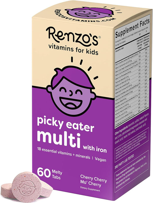 Renzo's Vitamins Adventurous Kid Bundle - Picky Eater Kids Multivitamin, Vitamin D3 for Kids, and Bright & Brainy Vitamin B6