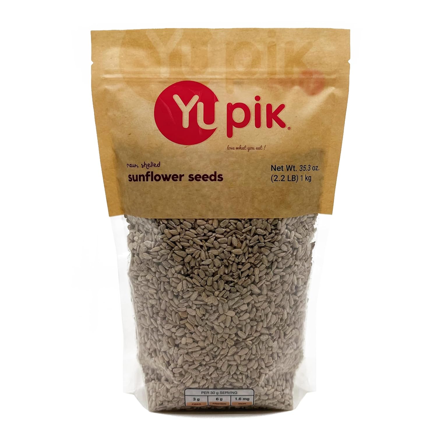 Yupik Seeds, Raw Shelled Sunflower Kernels, 2.2 Lb