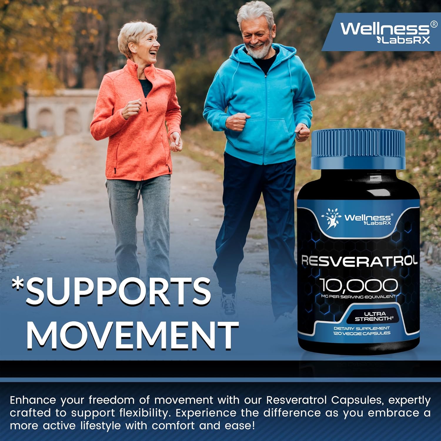 Buy Wellness Labsrx Resveratrol 120 Capsules, Resveratrol Supplement, Resveratrol 1000Mg Polygonum Root, Trans Resveratrol For Healthy Aging, Heart, Brain Health Support - Vegan, Keto On  Free Shipping On Qualified Orders