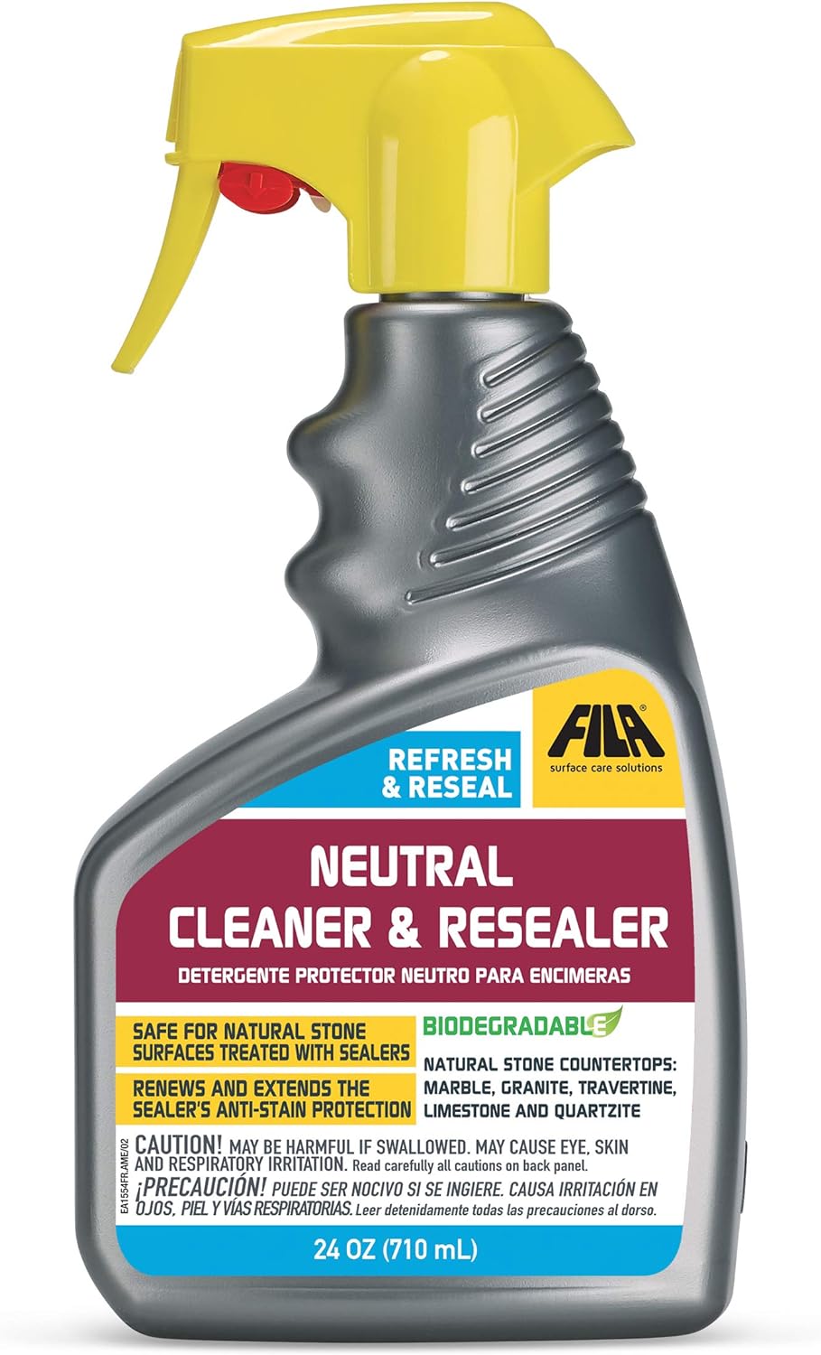 FILA Surface Care Solutions REFRESH & RESEAL Countertop Sealer, Marble Cleaner Sealer, 24 OZ